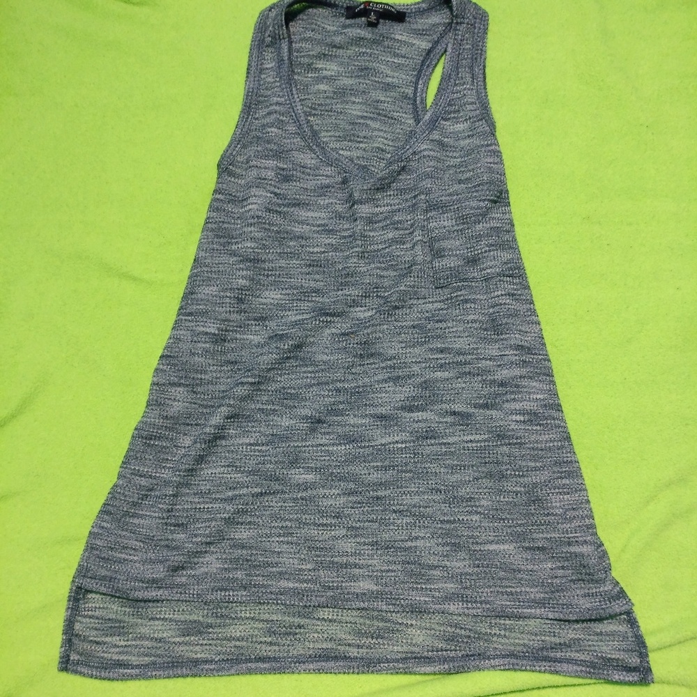 2/$7 Lg blue and white tank top